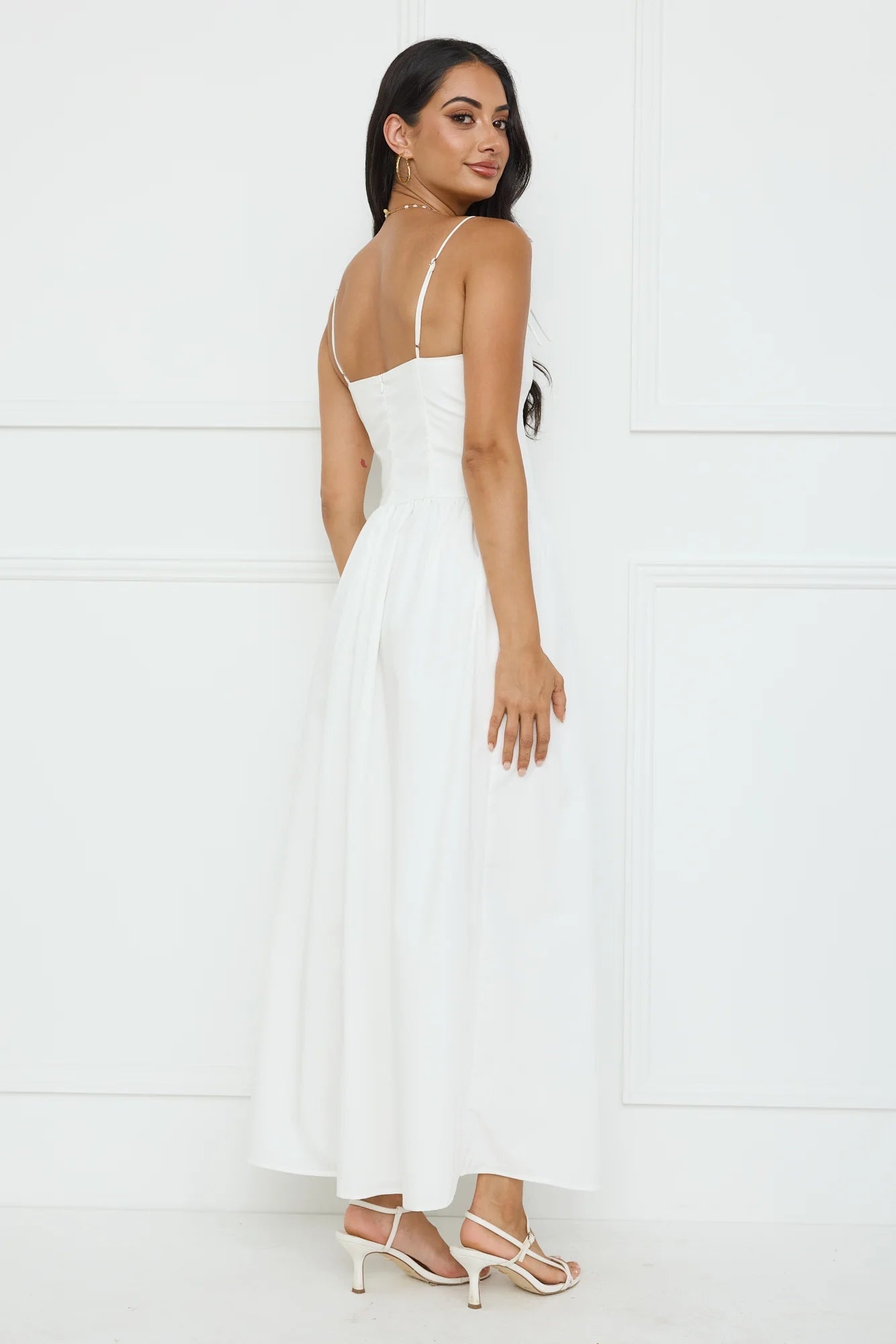 Pretty Willow Maxi Dress White