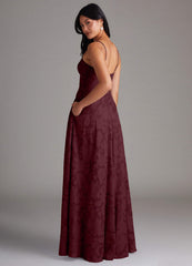 Moira Wine Maxi Dress